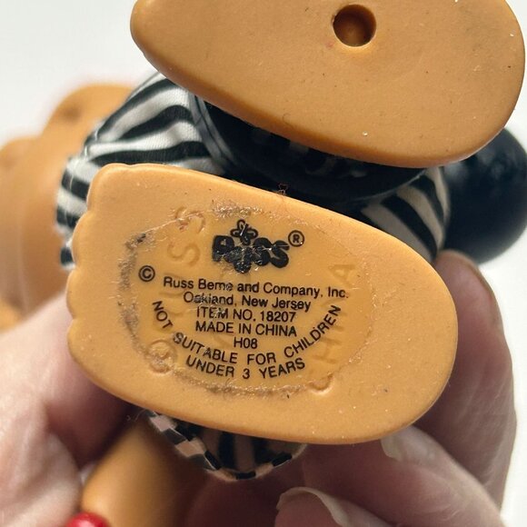 Vintage Russ Troll Dolls - Police & Prisoner of Love with Pink & Purple Hair - Picture 9 of 9